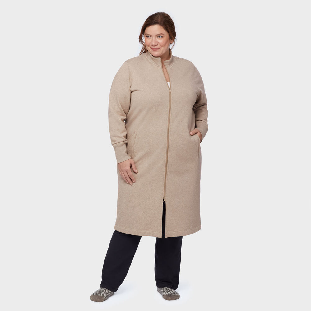 Women's Plus Souped-Up Fleece Zip Up Robe Main Image