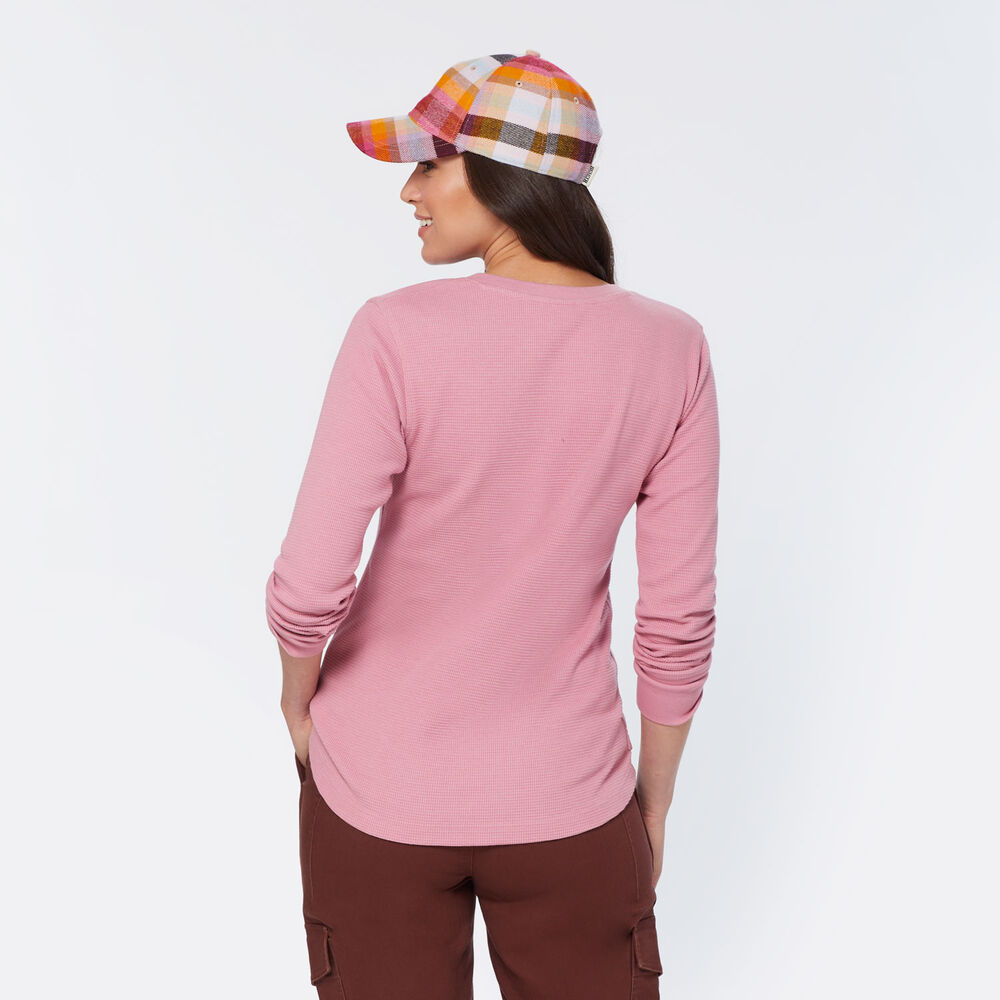 Women's Burly Thermal Long Sleeve Henley Main Image