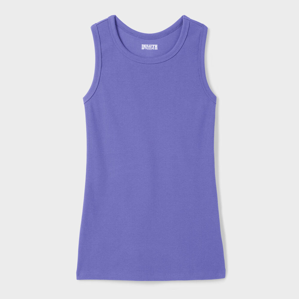 Women's No-Yank Rib Racerback Tank IRB XSM Main Image