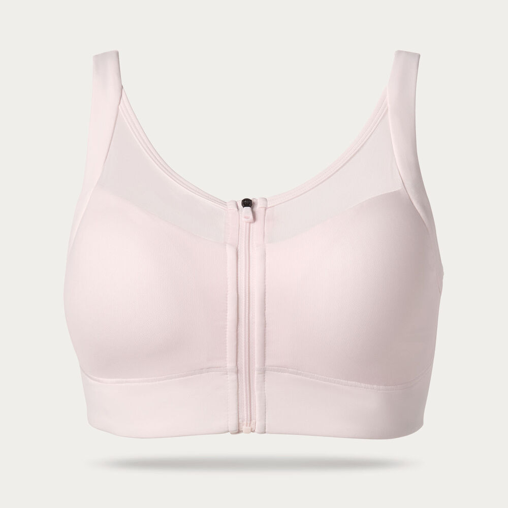 Women's Adjustabust High Impact Zip-Front Mesh Bra Main Image
