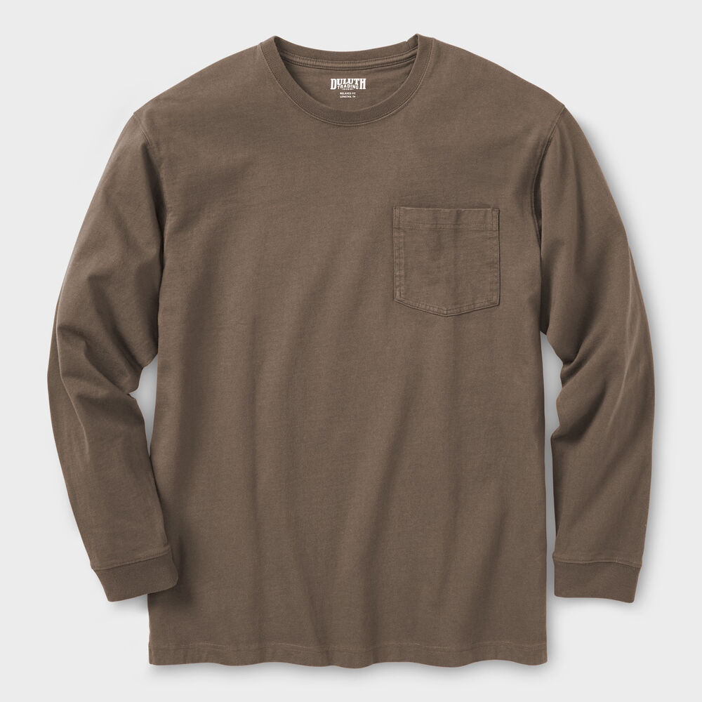 Men's Longtail T Standard Fit Long Sleeve Pocket Crew Main Image