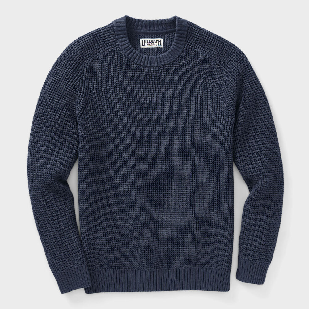 Men's Burly Retirement Crew Waffle Sweater Main Image