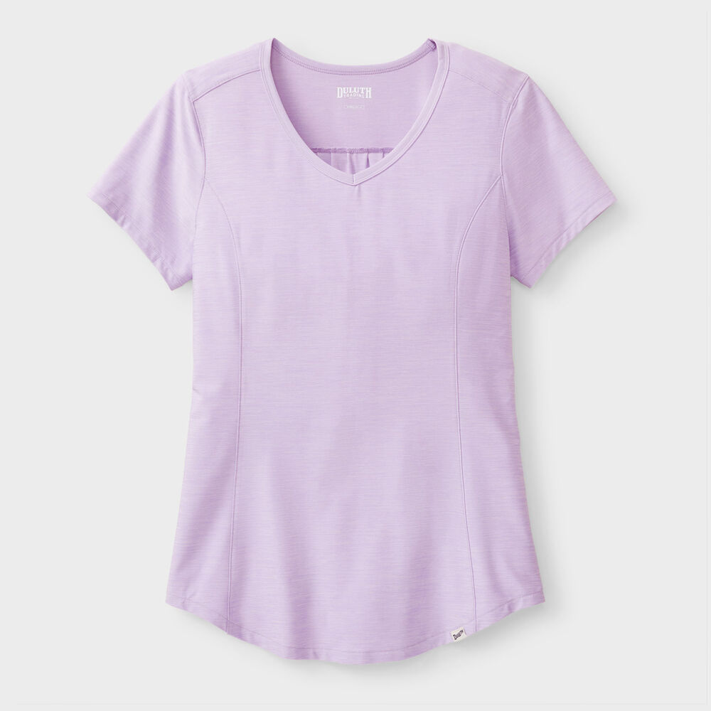 Women's Armachillo Short Sleeve V-Neck T-Shirt WAZ XSM Main Image