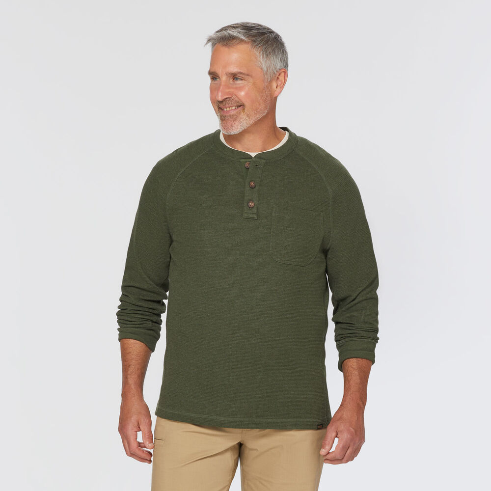 Men's Burly Thermal Standard Fit Henley Main Image