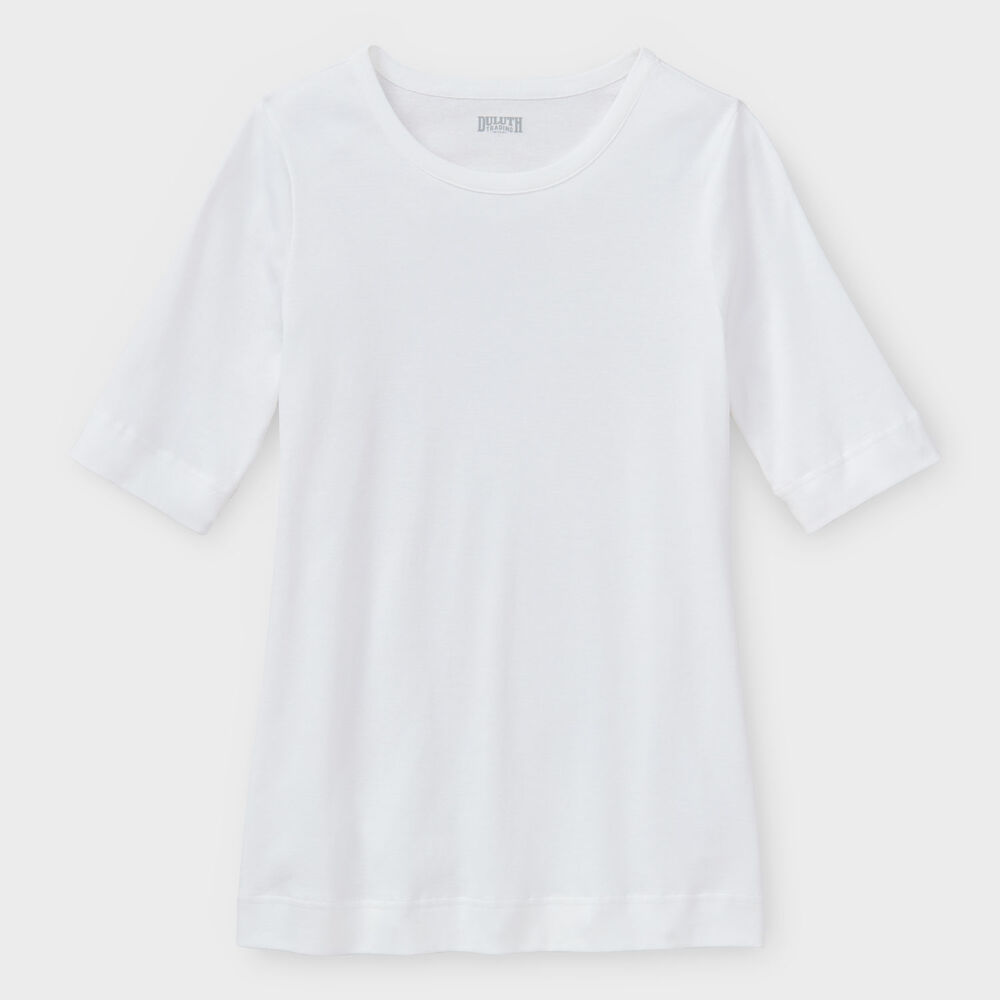 Women's Longtail T Elbow Sleeve Scoopneck Main Image