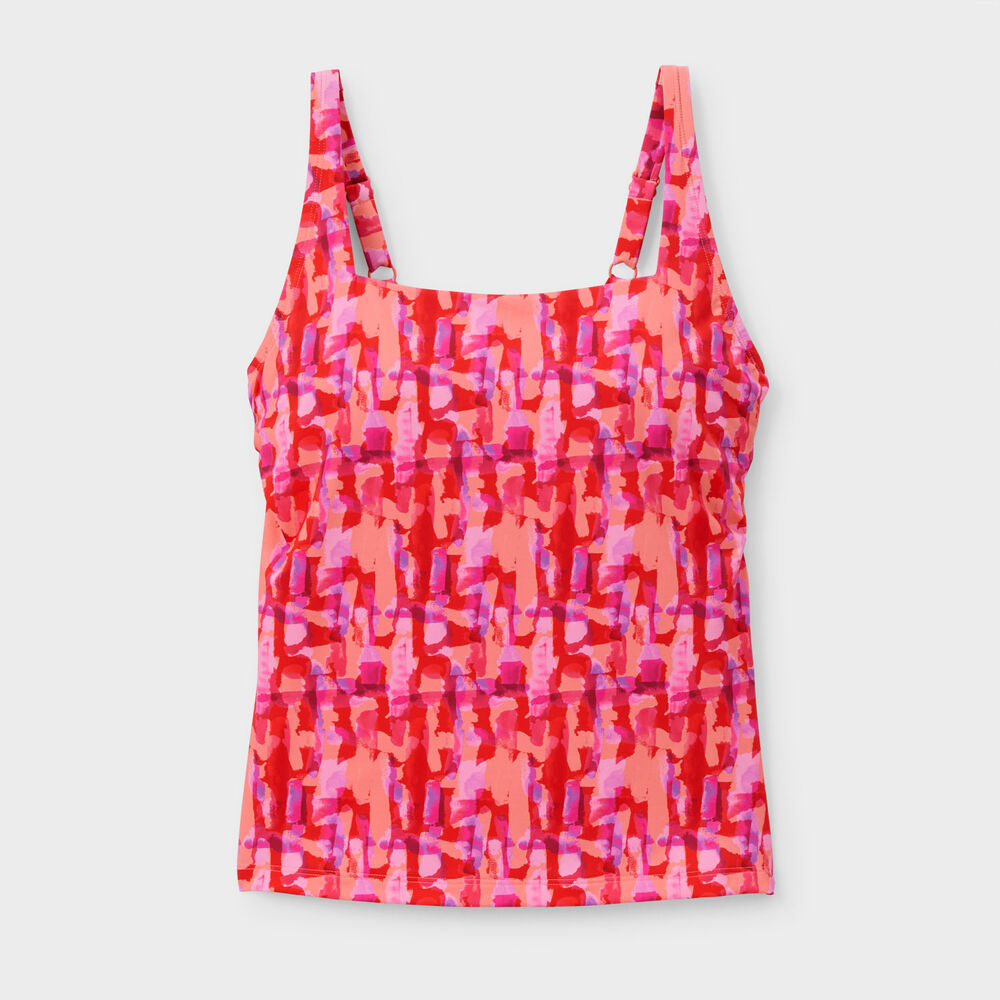 Women's AKHG Lost Lake Built-In Bra Tankini PPZ 008 Main Image