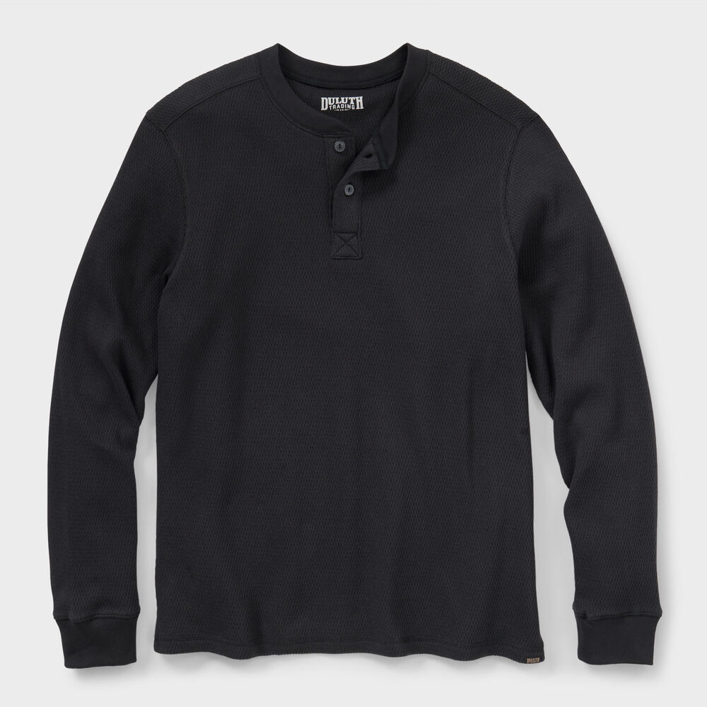 Men's HiFi Thermal Henley BLK 3XL Main Image