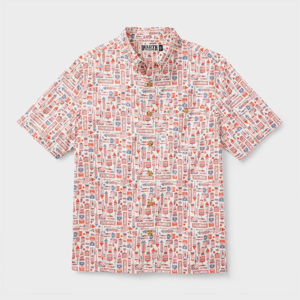 Men's BBQ Relaxed Fit Short Sleeve Shirt Main Image