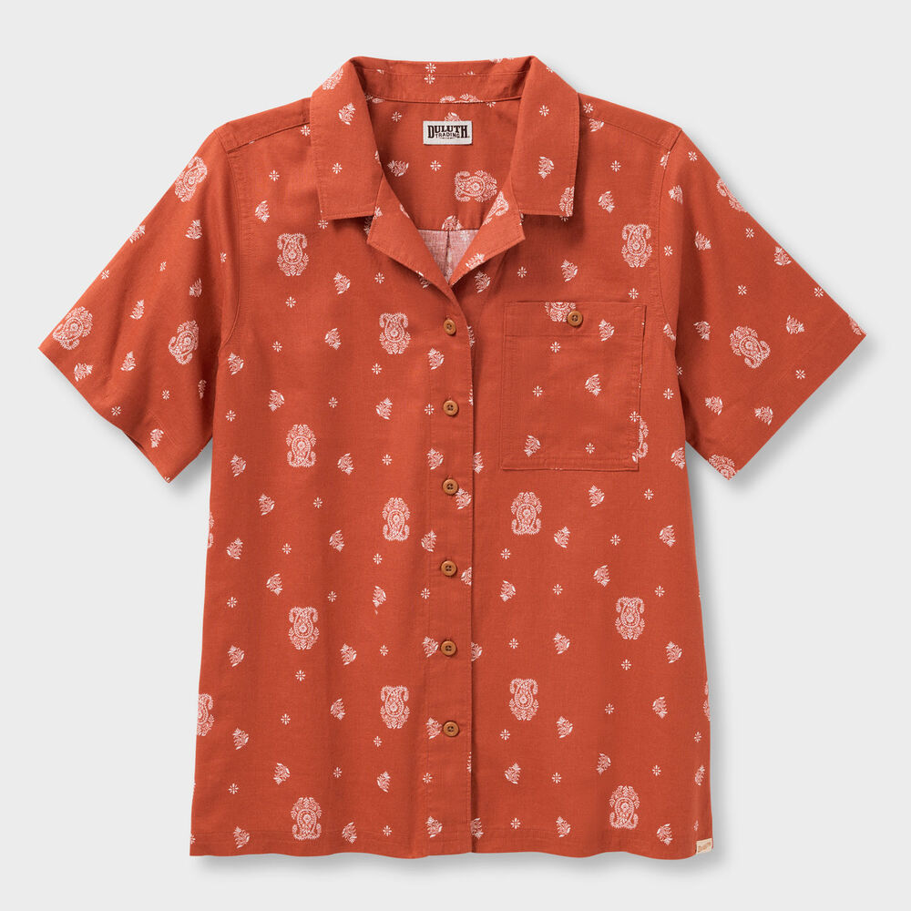 Women's Artisan Hemp Camp Shirt Main Image