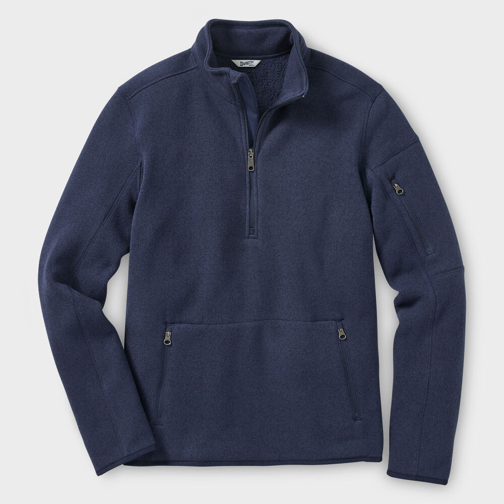 Men's Sweater Fleece Quarter Zip Mock Main Image