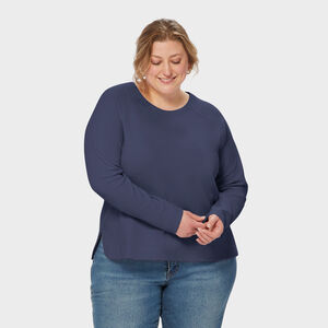 Women's Plus AirLoc Quilted Crew Pullover