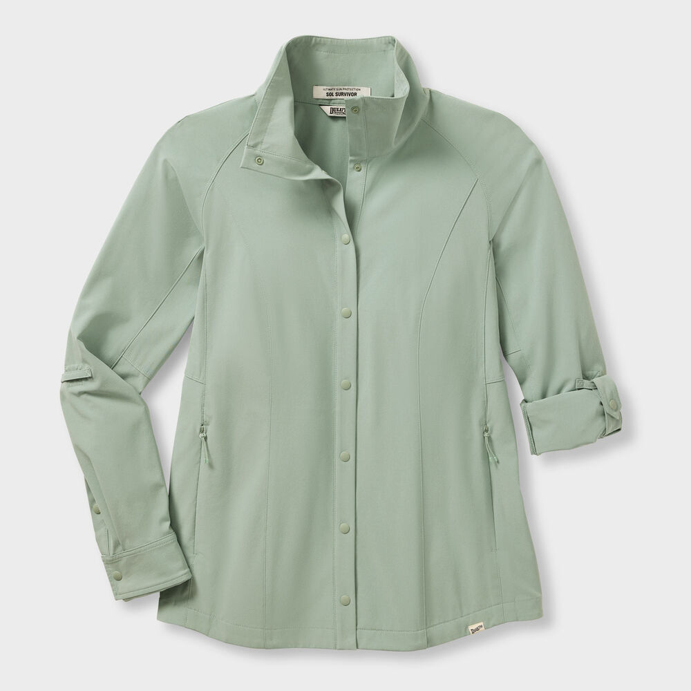 Women's Plus Sol Survivor Sun Protection Shirt Jac Main Image