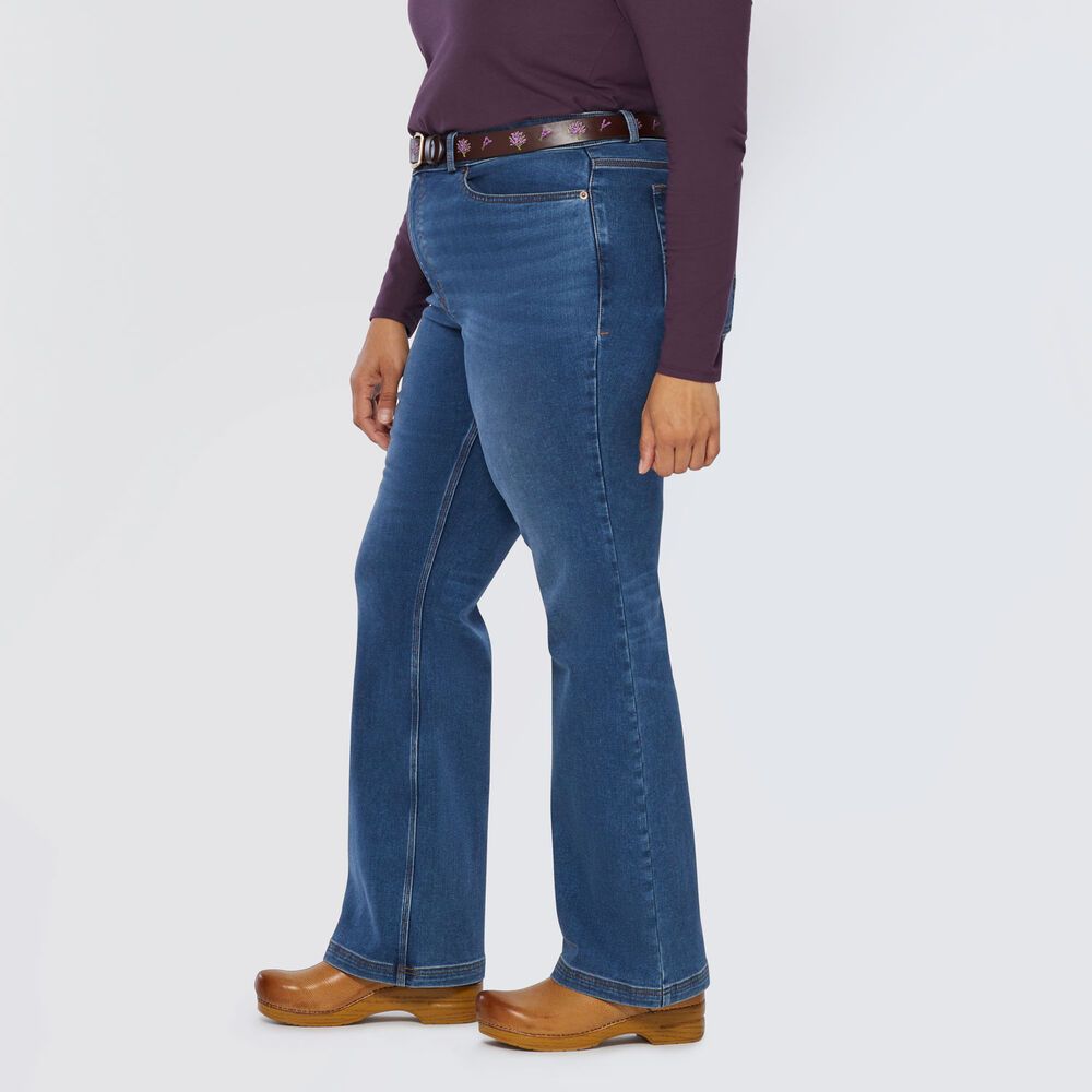 Women's Plus Double Flex Brushed Back Bootcut Jeans Main Image