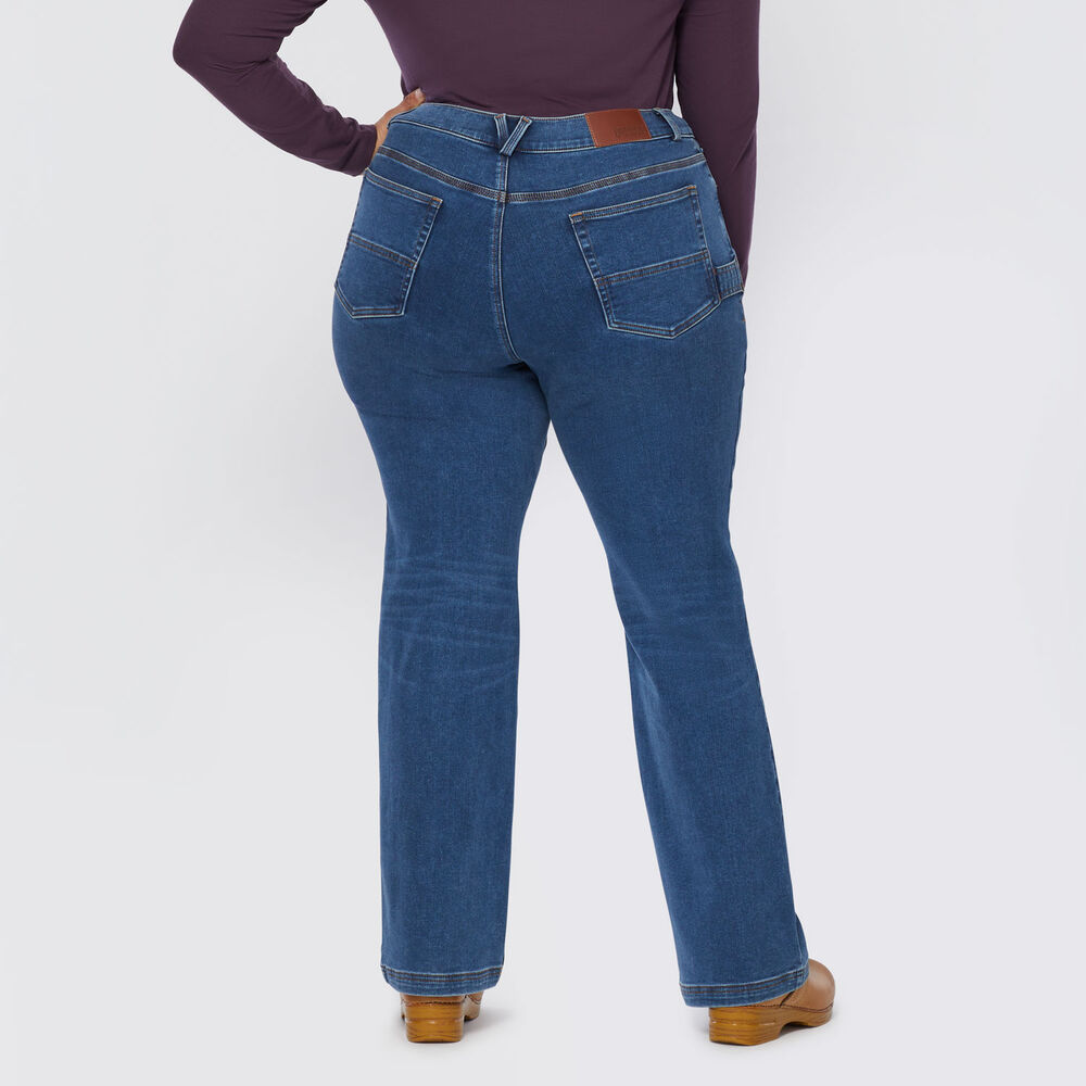 Women's Plus Double Flex Brushed Back Bootcut Jeans Main Image