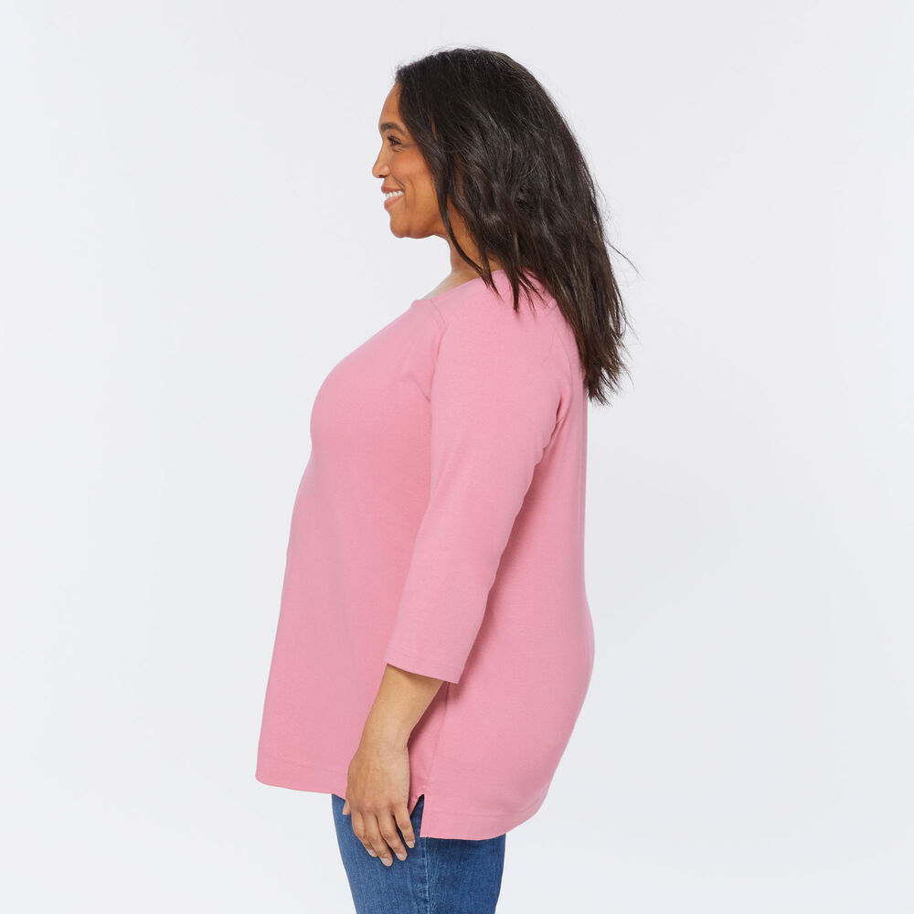 Women's Plus Longtail T 3/4 Sleeve Tunic Main Image