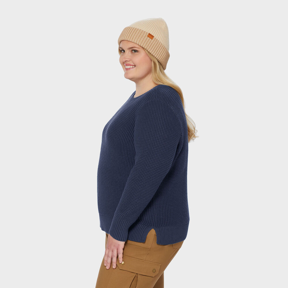 Women's Plus Heritage Waffle Stitch Crew Sweater Main Image