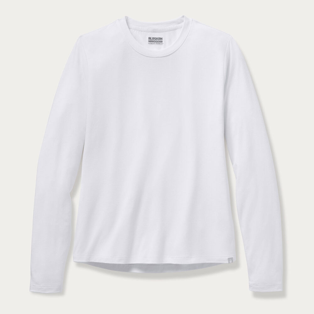 Women's AKHG Plus Renew Bamboo Crewneck Long Sleeve Tee Main Image