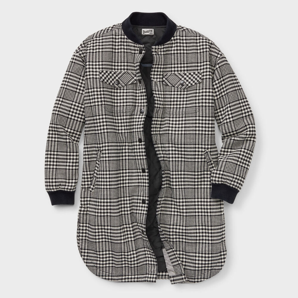 Women's Plus Folklore Flannel Insulated Duster Main Image