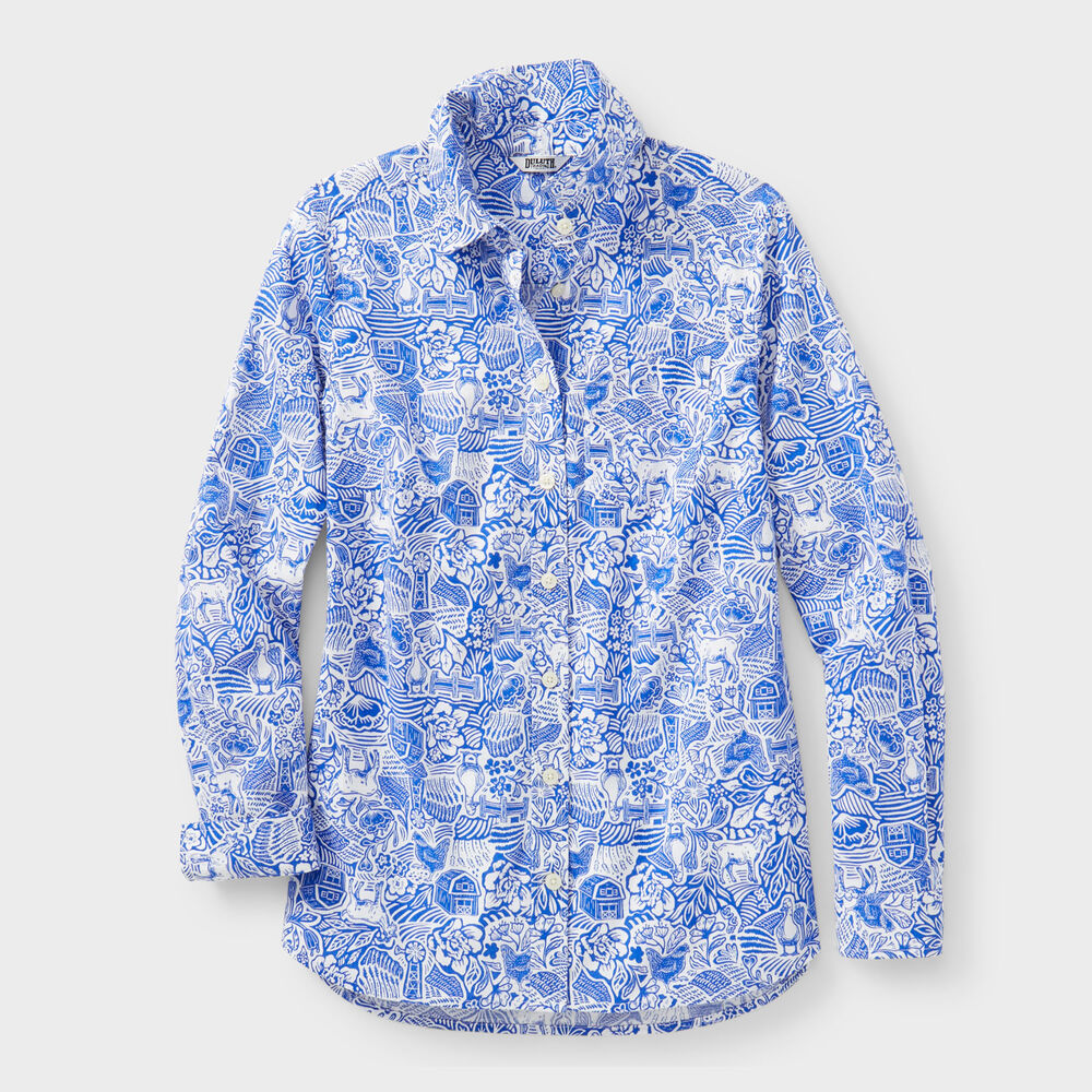Women's Chick-Nic Long Sleeve Shirt Main Image