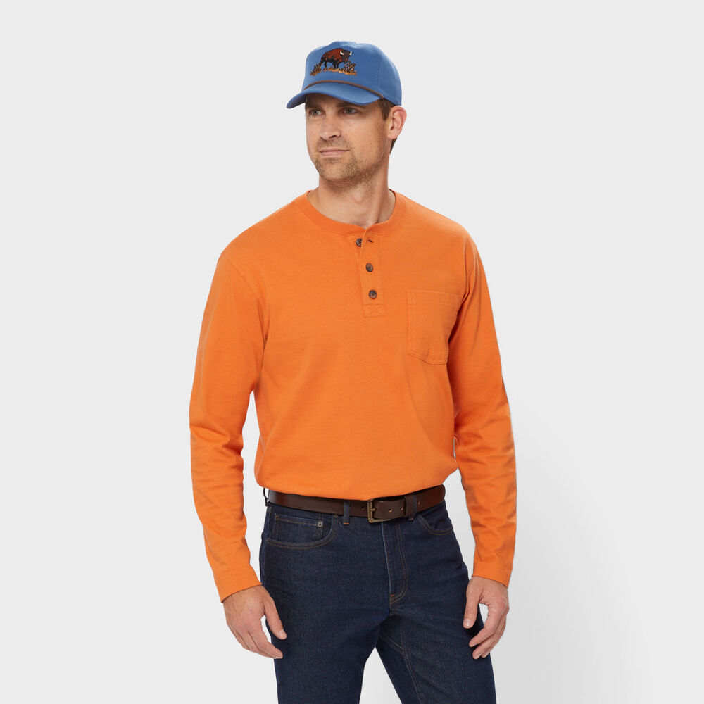 Men's Longtail T Relaxed Fit LS Henley T-Shirt Main Image