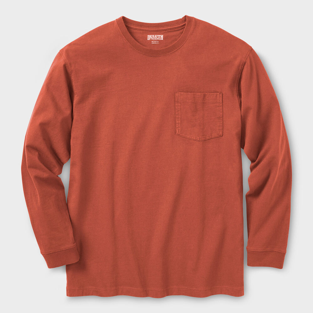 Men's Longtail T Standard Fit Long Sleeve Pocket Crew Main Image
