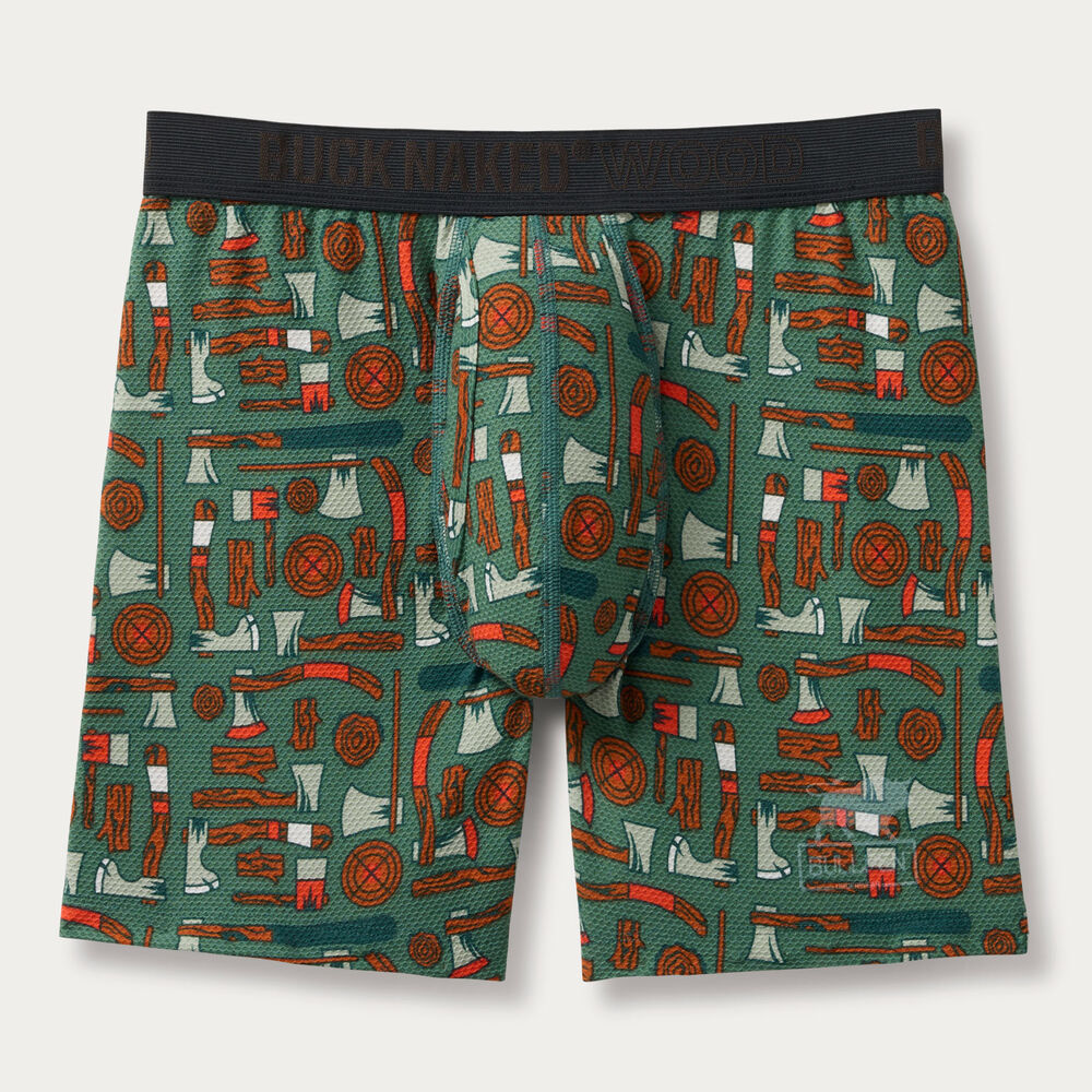 Men's Buck Naked Wood Bullpen Boxer Briefs Main Image