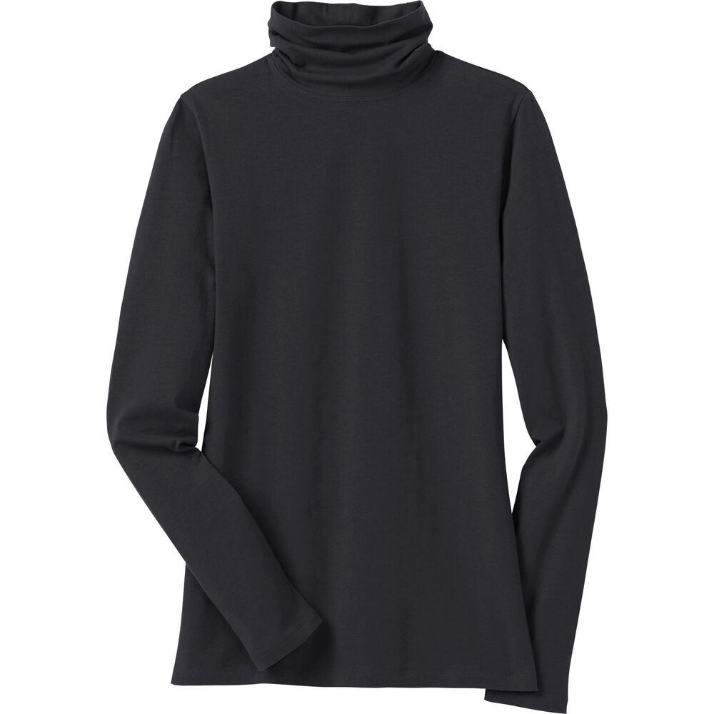 Women's No-Yank Long Sleeve Turtleneck T-Shirt Main Image